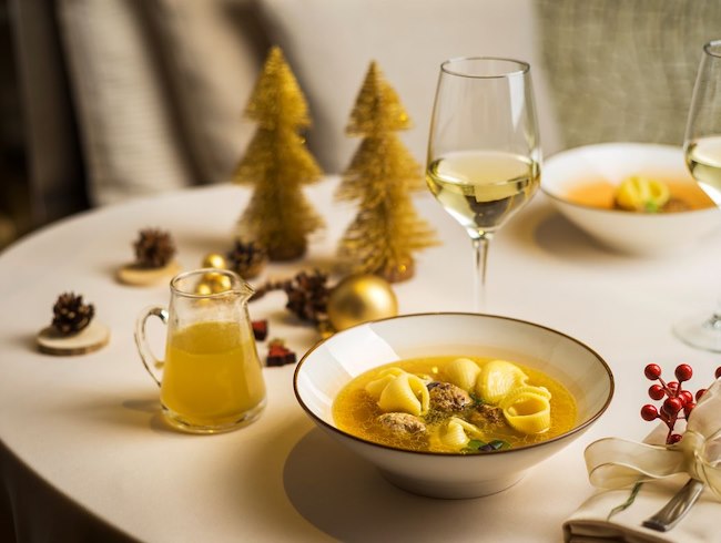 Cena típica de Navidad